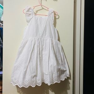 EUC gap white flutter dress